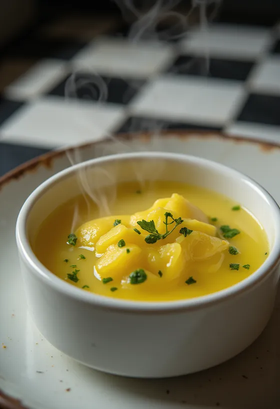 Fresh Herb Butter Sauce served with grilled fish