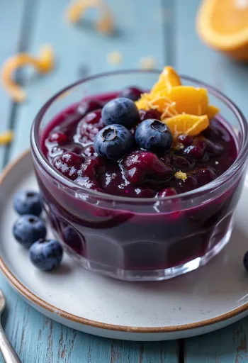 Cranberry Orange Sauce served in a bowl