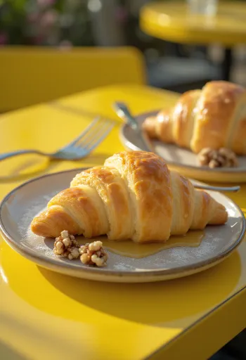 Brie croissants served