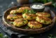 Kolokithokeftedes with mint and dill, vegetable fritters with fresh herbs