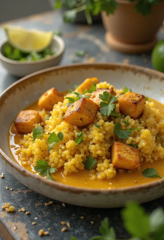 Thai-Style Lime & Tofu Curry with Quinoa