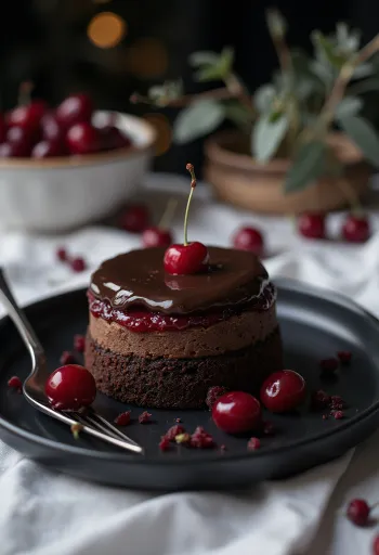 Modern Lúdláb cake served elegantly