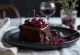 Modern Lúdláb cake served elegantly