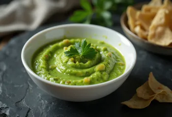 Mint chutney served fresh