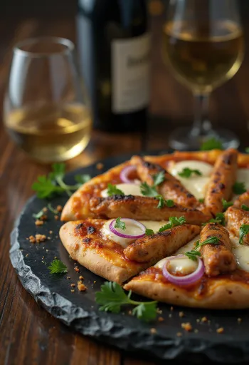 Pizza Ethiopian Style served